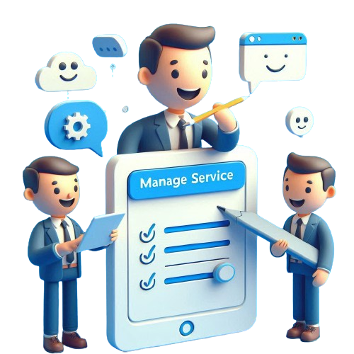 manage service untuk jasa landing page